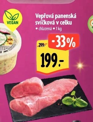 Vepřová panenská svíčková