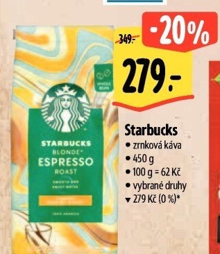 Zrnkové kávy Starbucks