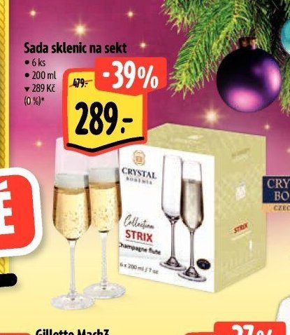 Sada sklenic na sekt