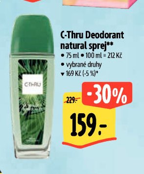 C-Thru Deodorant natural sprej