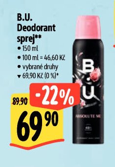 B.U. Deodorant sprej