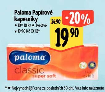 Paloma Papírové kapesníky