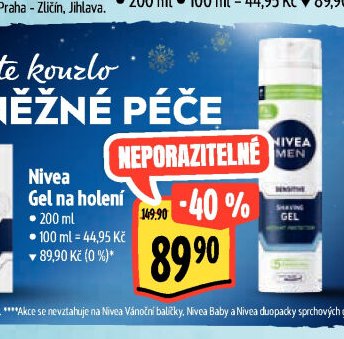 Nivea Gel na holení