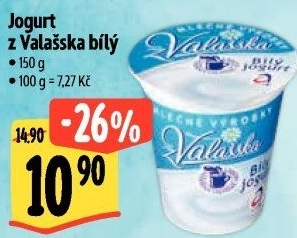 Bílý jogurt z Valašska Mlékárna Valašské Meziříčí