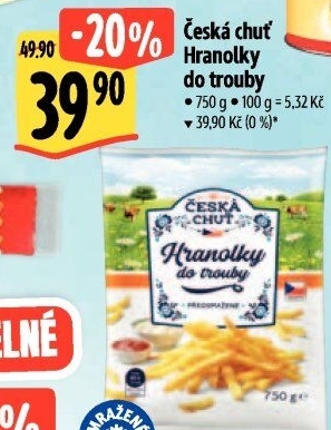 Hranolky mražené Česká chuť