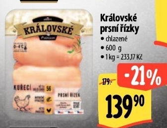 Kuřecí prsní řízky královské Premium Albert