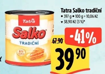 Mléko kondenzované Salko Tatra