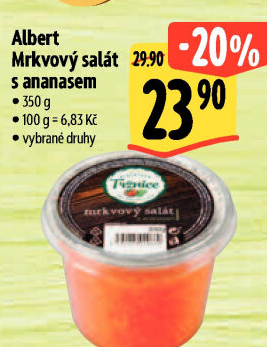 Mrkvový salát s ananasem Albert