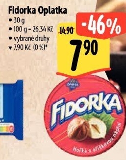 Oplatky Fidorka Opavia