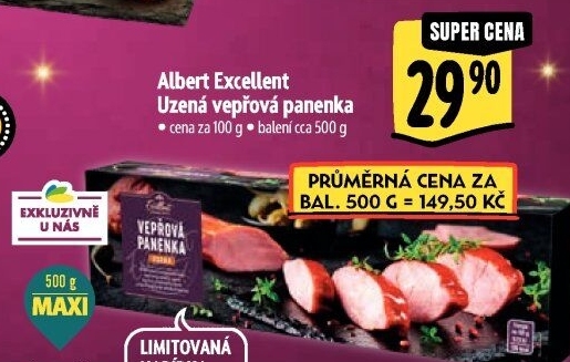 Panenka vepřová uzená Albert Excellent