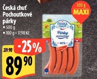 Párky pochoutkové Česká chuť