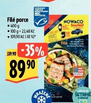 Rybí filé mražené Nowaco