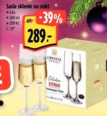 Sklenice na sekt Crystalite Bohemia