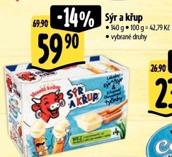 Sýr a křup Veselá kráva