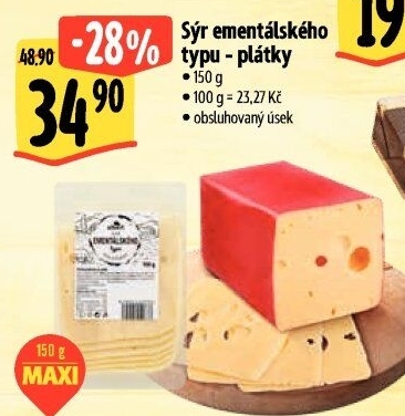 Sýr ementálského typu Albert