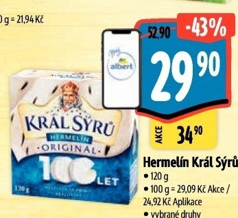 Sýr Hermelín Král sýrů