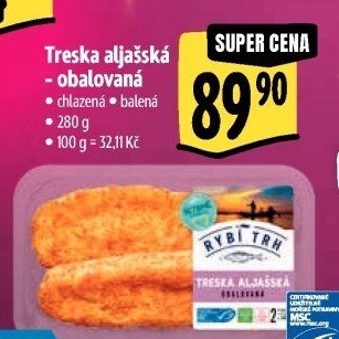 Treska aljašská obalovaná Albert