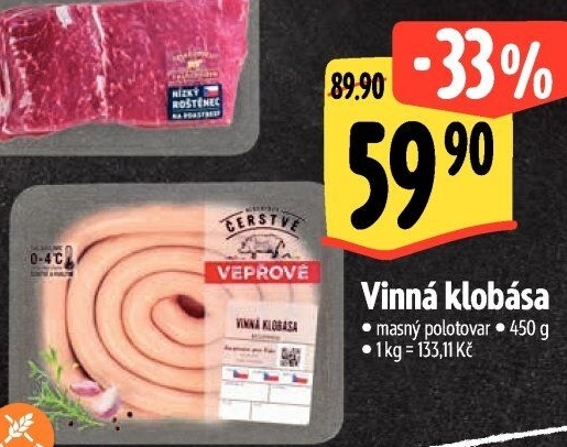 Vinná klobása Albert