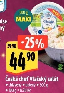 Vlašský salát Česká chuť