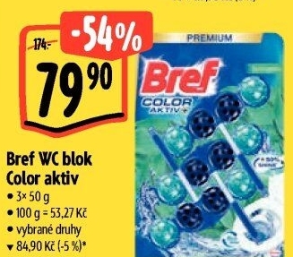 WC blok tuhý Color Aktiv Bref