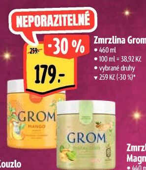 Zmrzlina v kelímku Grom