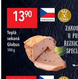 Teplá sekaná Globus