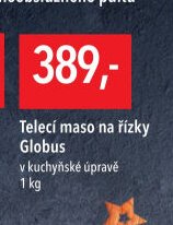 Telecí maso na řízky Globus