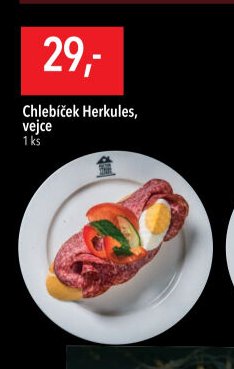 Chlebíček Herkules, vejce