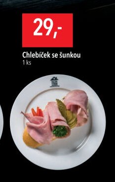 Chlebíček se šunkou