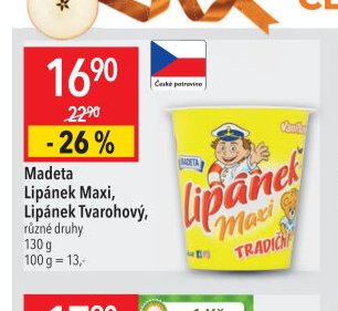 Madeta Lipánek Maxi, Lipánek Tvarohový