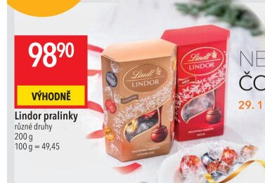 Lindor pralinky