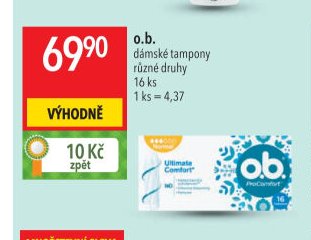 o.b. dámské tampony