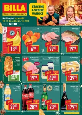 akční leták BILLA 18.12.2023-24.12.2023
