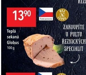 Teplá sekaná Globus