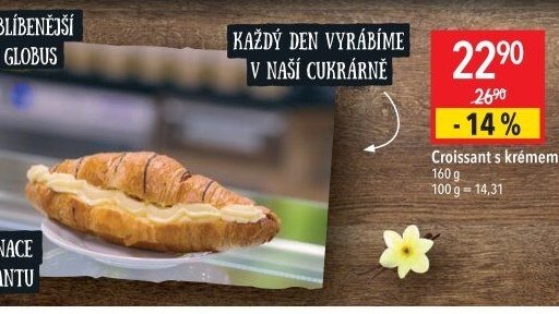 Croissant s krémem