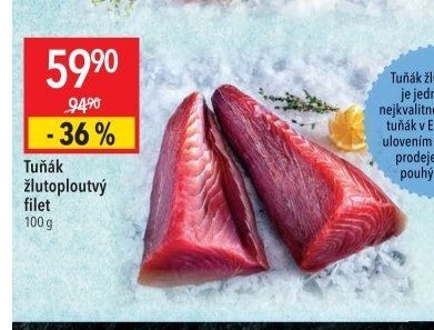 Tuňák žlutoploutvý filet
