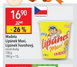 Madeta Lipánek Maxi, Lipánek Tvarohový