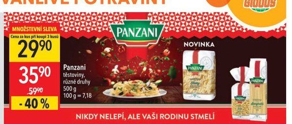 Panzani těstoviny