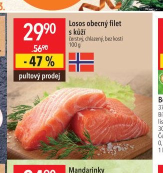 Losos obecný filet s kůží