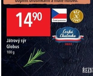 Játrový sýr Globus