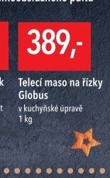 Telecí maso na řízky Globus