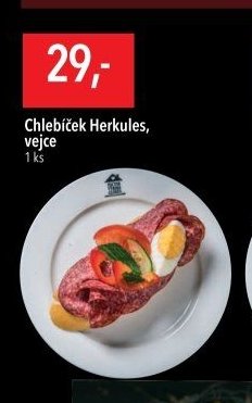 Chlebíček Herkules, vejce