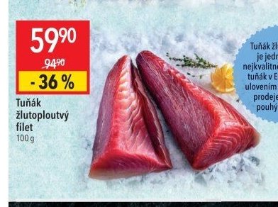 Tuňák žlutoploutvý filet