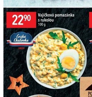 Vajíčková pomazánka s rukolou