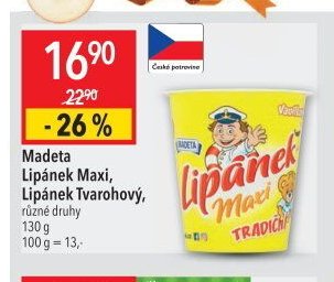 Madeta Lipánek Maxi, Lipánek Tvarohový