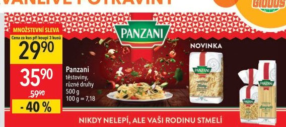 Panzani těstoviny