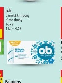 o.b. dámské tampony