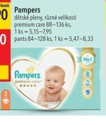 Pampers dětské pleny