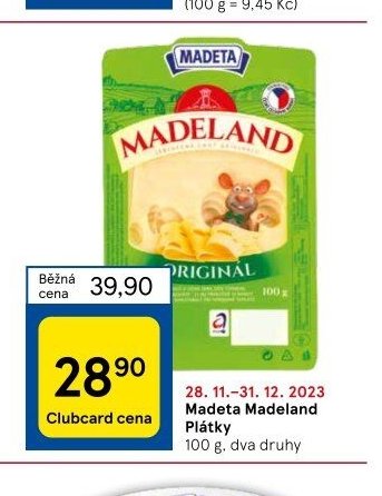 Madeta Madeland Plátky