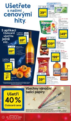 akční leták Tesco 20.12.2023-24.12.2023